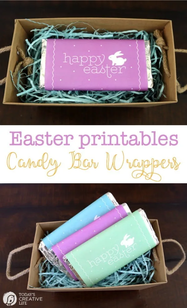 Printable Easter Candy Bar Wrappers | free Easter Printables designed by Elegance and Enchantment for Today's Creative Life. Click the photo to download yours. 