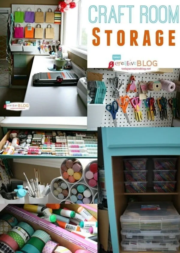 Storing Craft Supplies | TodaysCreativeBlog.net