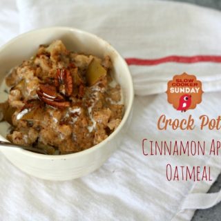 Slow Cooker Cinnamon Apple Oatmeal | Todays Creative Life.com