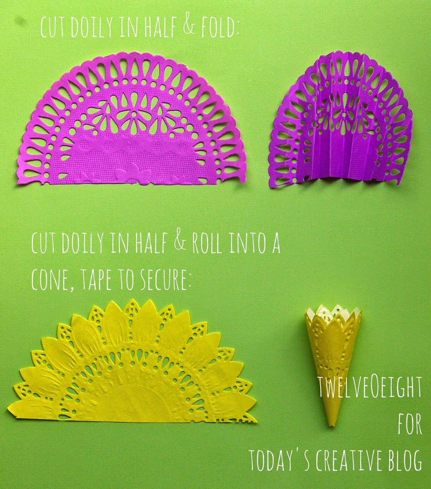DIY Paper Doily Flowers Today's Creative Life