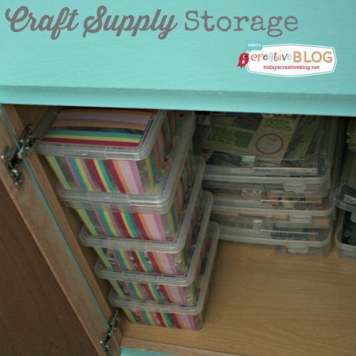 Storing Craft Supplies | TodaysCreativeBlog.net