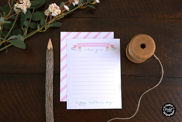 Mother's Day Printable Notecards by Elegance and Enchantment on TodaysCreativeBlog.net
