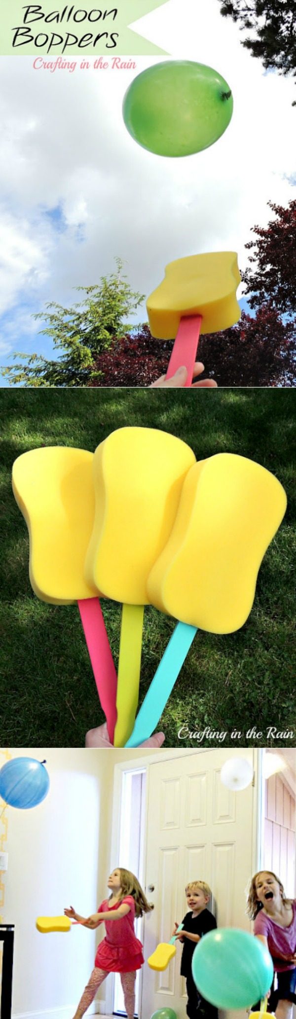 Balloon Boppers | DIY Craft | Games for Kids | Activities for Kids | Great for indoor or outdoor play | Click the photo for the instructions. 