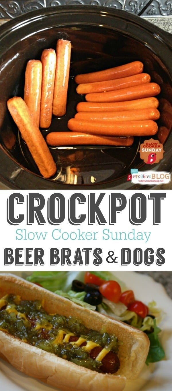 Slow Cooker Beer Brats - Plain Chicken