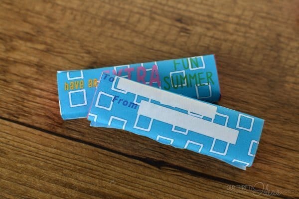 Printable Gum Wrappers - End of School Gift | Today's Creative Life