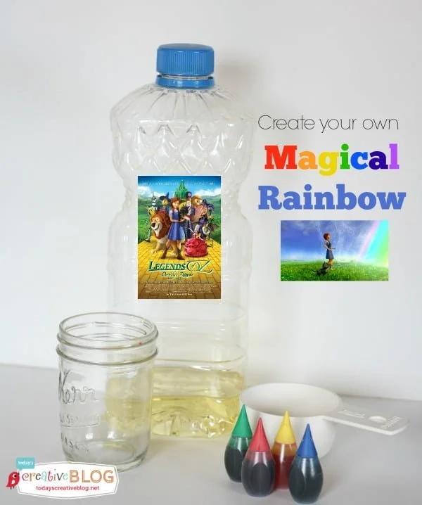 Science Project for Kids - Magic Rainbows | Create this fun diy science craft for kids for an easy indoor project. See the tutorial on Today's Creative Life. Just click on the photo. 