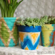 Painted Pots and Baskets DIY Tutorial