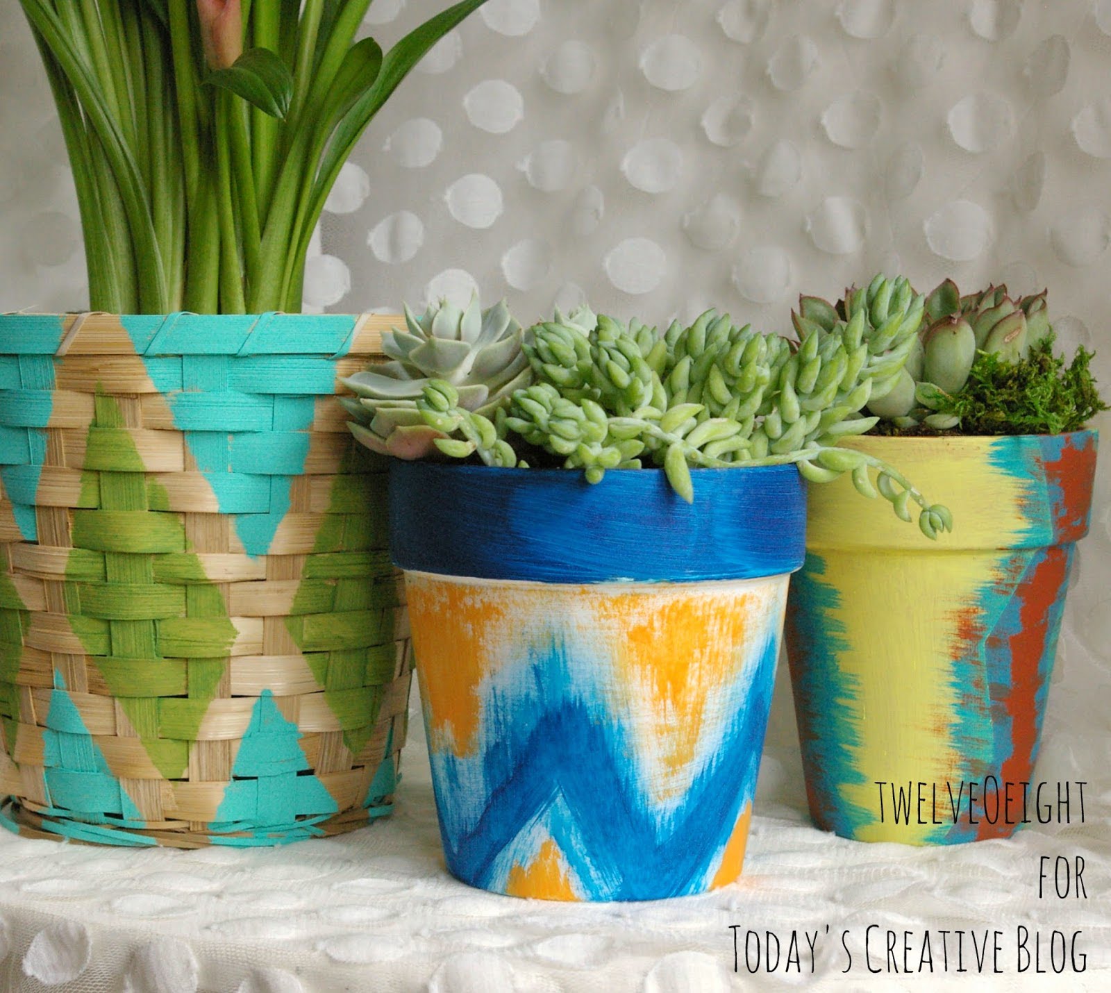 Easy Distressed Terracotta Pots - It All Started With Paint