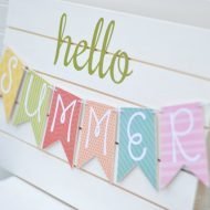 DIY Summer Banner Tutorial