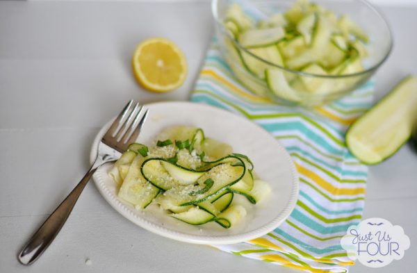Zucchini Carpaccio Salad Recipe | If you're looking for a refreshing summer salad, this it. Great way to use up those zucchini! See the recipe on TodaysCreativeLife.com