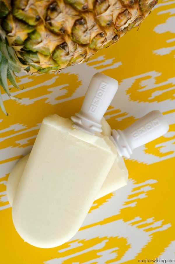 Dole Whip Popsicles Recipe | Make your own Disney Dole Whip in popsicle form! Pineapple sweetness! Shared by A Night Owl Blog for TodaysCreativeLife.com