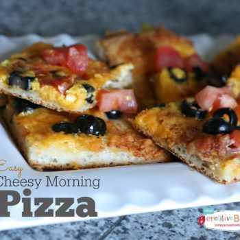 Cheesy Morning Pizza | TodaysCreativeBlog.net