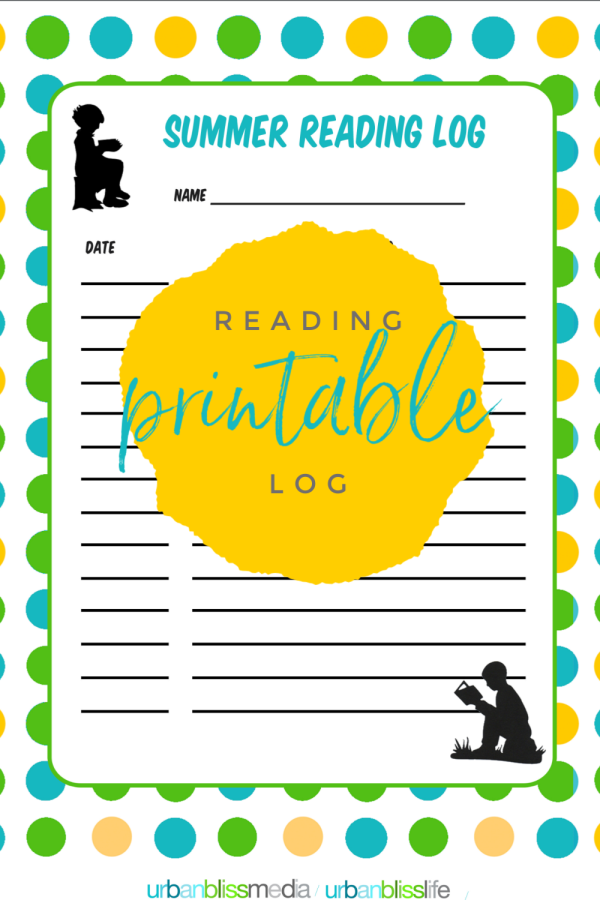 Free Printable Reading Log for Children | TodaysCreativeLife.com