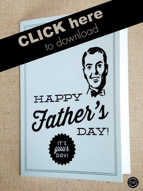 Click to Download Father's Day Printable | Father's Day Printable Card | Free printable cards for Father's Day. This retro design with matching bottle labels makes dad's day special. TodaysCreativeLife.com