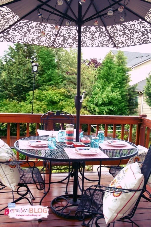 EASY Red, White & Blue Patriotic Decor | TodaysCreativeBlog.net