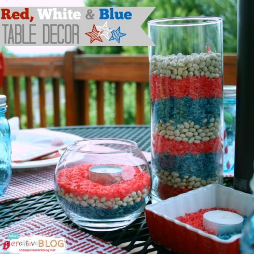 Red, White & Blue Patriotic Decor | TodaysCreativeBlog.net