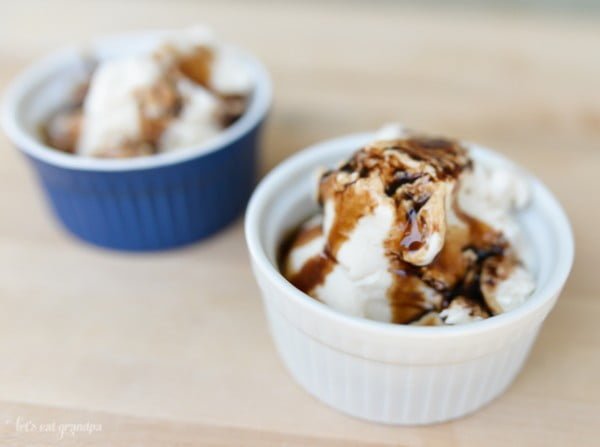 Sweet Balsamic Reduction with Vanilla Ice Cream | TodaysCreativeBlog.net