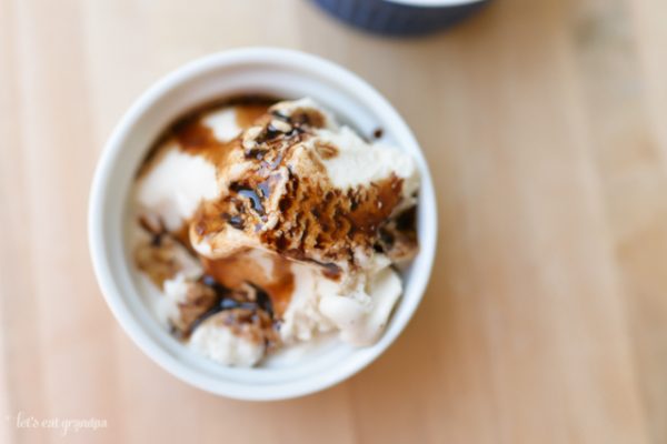Sweet Balsamic Reduction with Vanilla Ice Cream | TodaysCreativeBlog.net