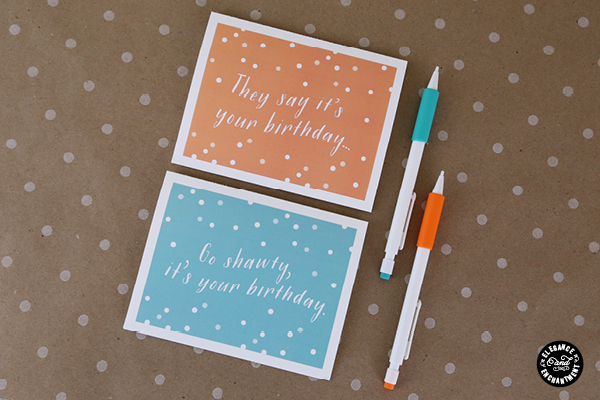 Printable Birthday Cards with Envelope Liner Elegance and Enchantment | TodaysCreativeBlog.net