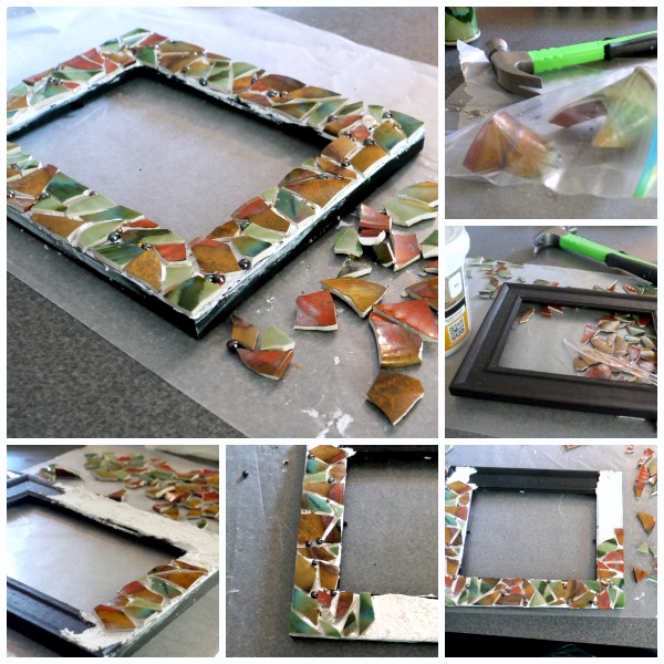 DIY Mosaic Picture Frame | TodaysCreativeBlog.net