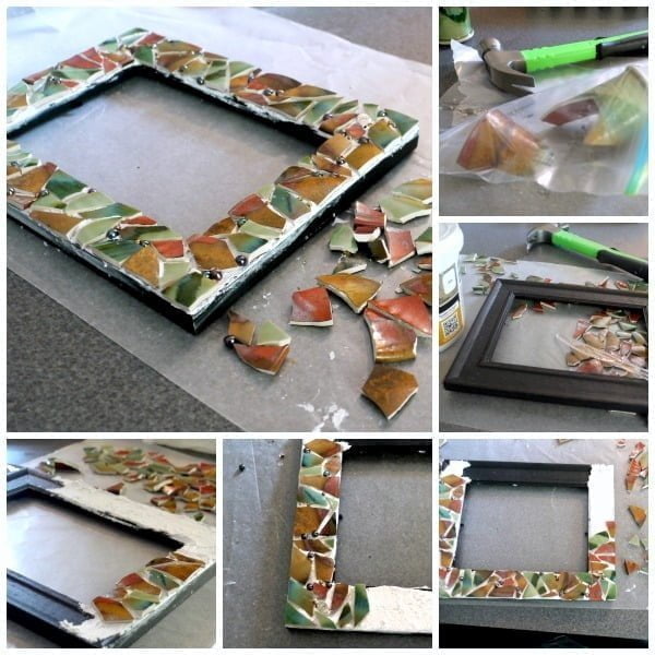 DIY Mosaic Picture Frame - Today's Creative Life