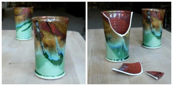 broken cups