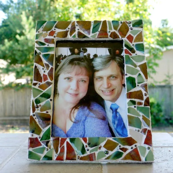 DIY Mosaic Picture Frame