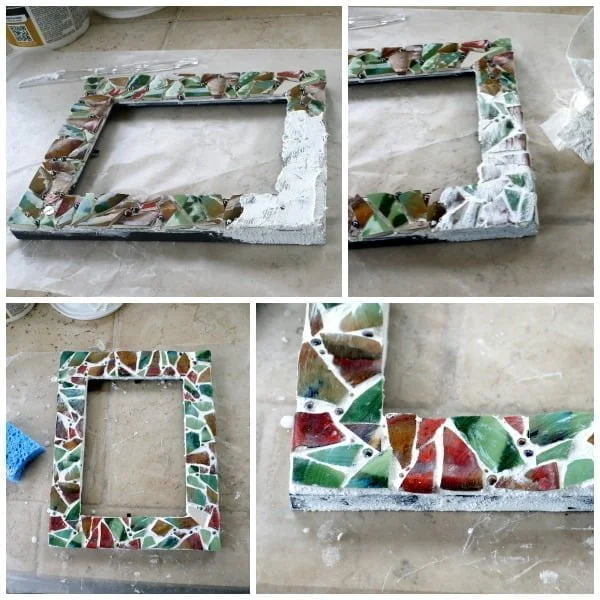 DIY Mosaic Picture Frame | TodaysCreativeBlog.net