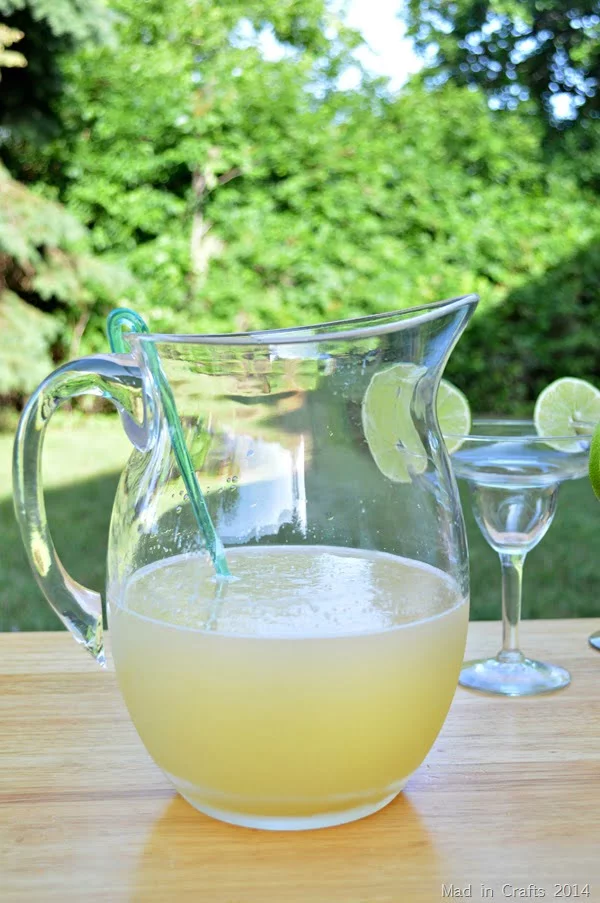Beer Margaritas Recipe| Make margaritas using Beer! Fast and easy! This large batch party drink makes it easy on the hostess. Bring on the warm weather and cool drinks! 