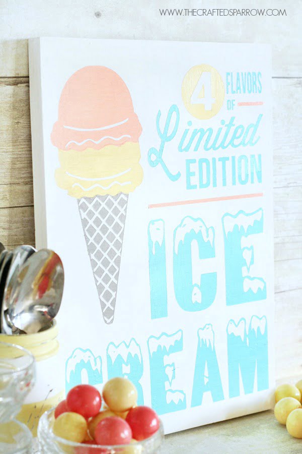 National Ice Cream Month with Cricut Explore™ - Design Star with Cricut | TodaysCreativeBlog.net