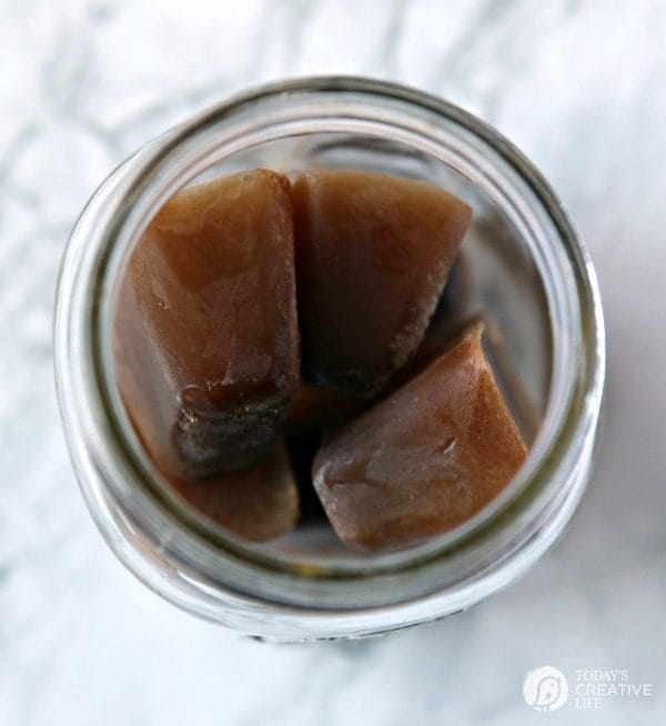 Creamy Ice Coffee Recipe | fill with Coffee Ice Cubes