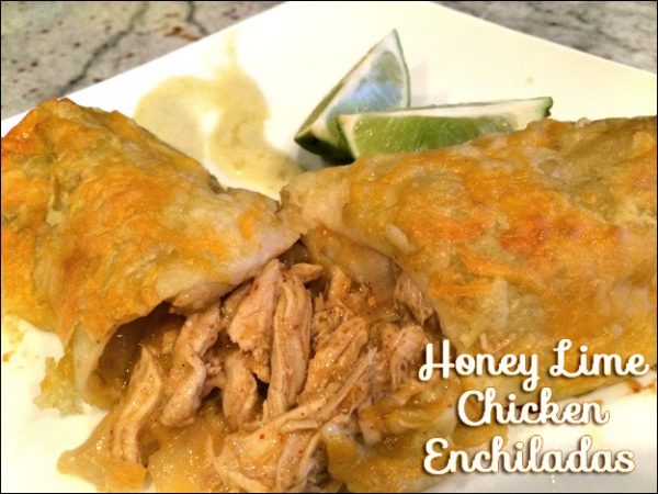 Honey Lime Chicken Enchiladas | TodaysCreativeBlog.net