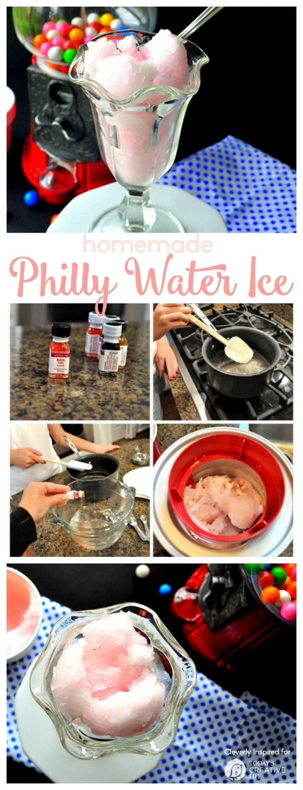 How to Make Philly Water Ice | Make this homeade traditional recipe for a refreshing summer treat. Cleverly Inspired for TodaysCreativeLife.com