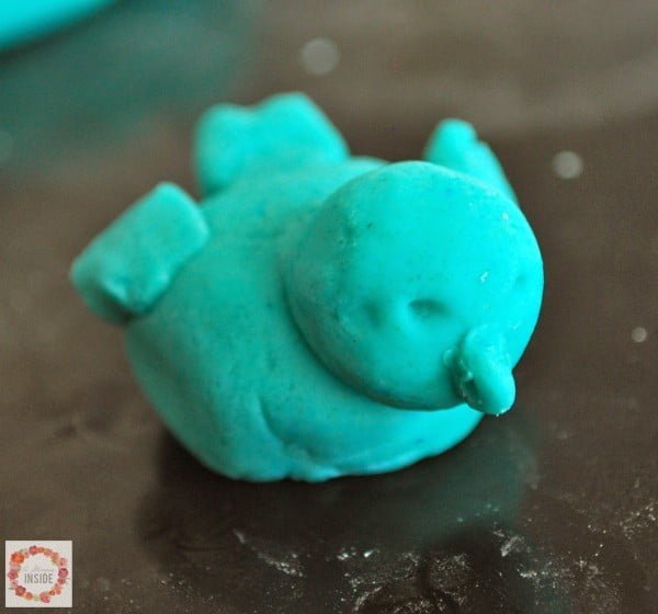 Bird shape made out of Soapy Dough - Play Dough Recipe | TodaysCreativeBlog.net