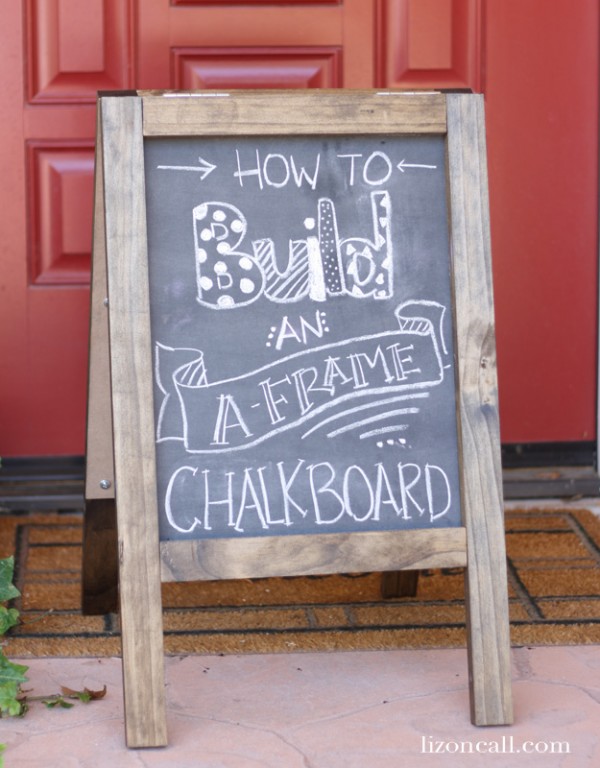 Diy Chalkboard Sandwich Board |How to Build | A-Frame Chalkboard | TodaysCreativeBlog.net
