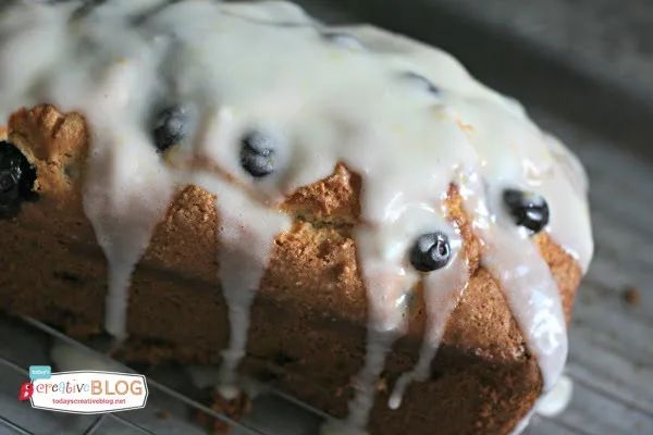Blueberry Lemon Bread with Lemon Glaze | TodaysCreativeBlog.net
