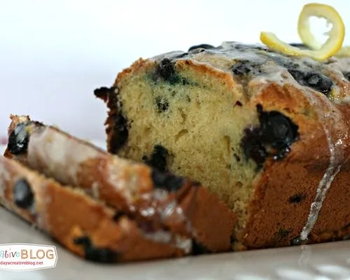 Blueberry Lemon Bread with Lemon Glaze | TodaysCreativeBlog.net