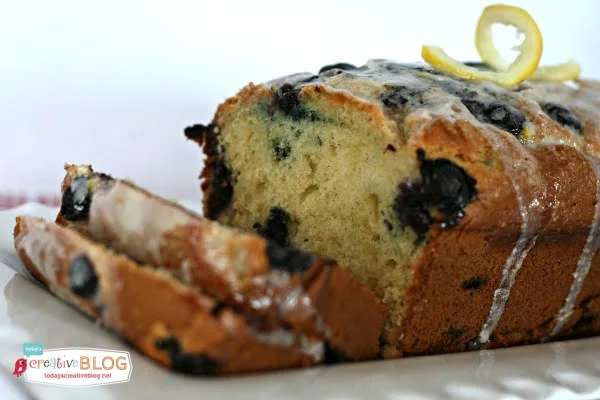 Blueberry Lemon Bread with Lemon Glaze | TodaysCreativeBlog.net