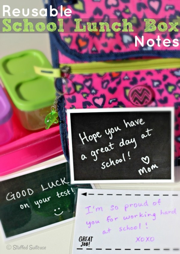 Reusable Lunch Box Notes | TodaysCreativeBlog.net