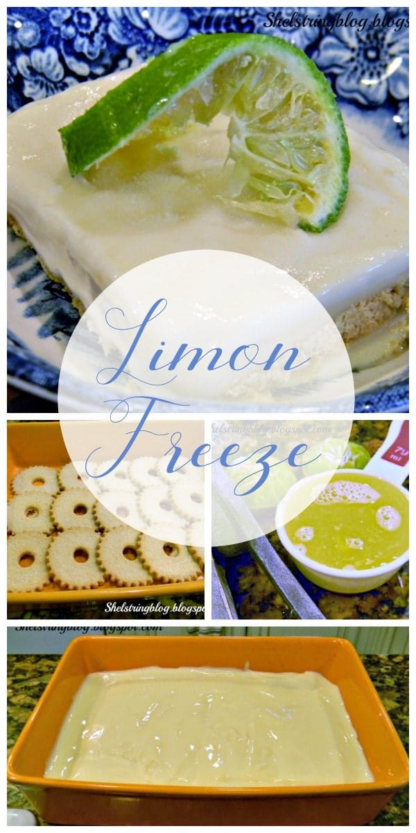 Creamy Limon Freeze Recipe | Lime and Lemon Dessert Ideas | Frozen Dessert ideas | TodaysCreativeLife.com
