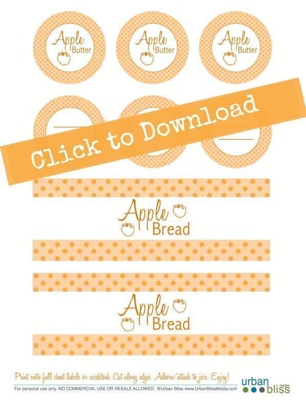 Free Printable Labels designed by Urban Bliss Life