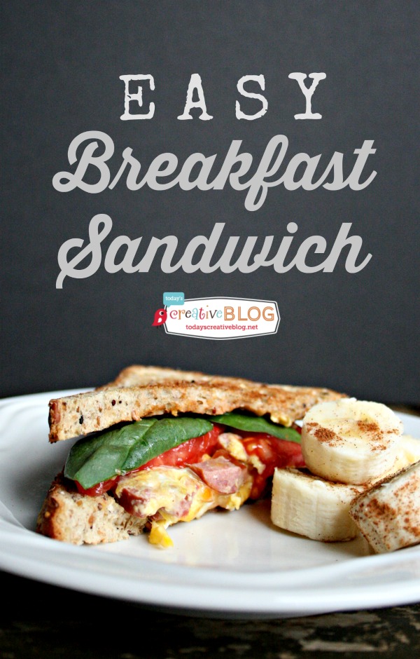 Easy Breakfast Sandwich | TodaysCreativeBlog.net