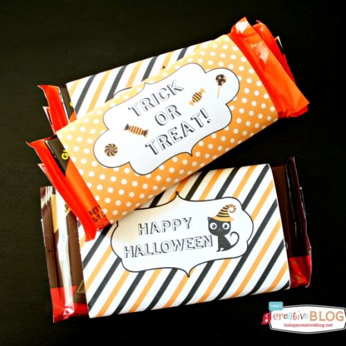 Halloween Printable Candy Bar Wrappers | TodaysCreativeBlog.net