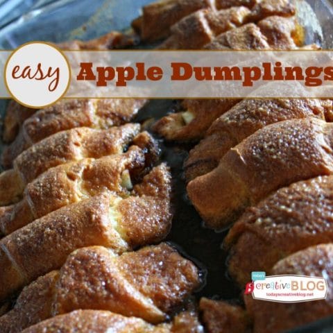 titled photo (and shown): easy apple dumpling recipe