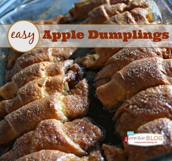 Quick and Easy Apple Dumpling Recipe | TodaysCreativeLife.com