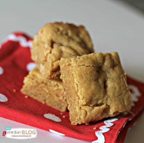 Peanut Butter Brownie Recipe made with a cake mix