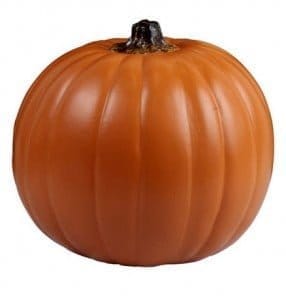 orange faux pumpkin