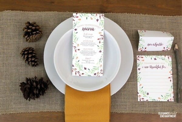 Free Thanksgiving Table Printables | TodaysCreativeBlog.net