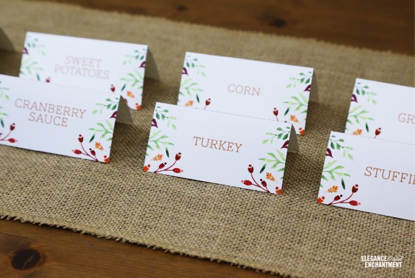 Thanksgiving Table Printables | TodaysCreativeBlog.net