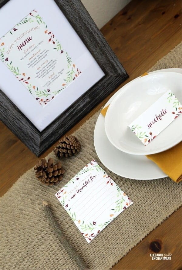 Thanksgiving Table Printables | TodaysCreativeBlog.net